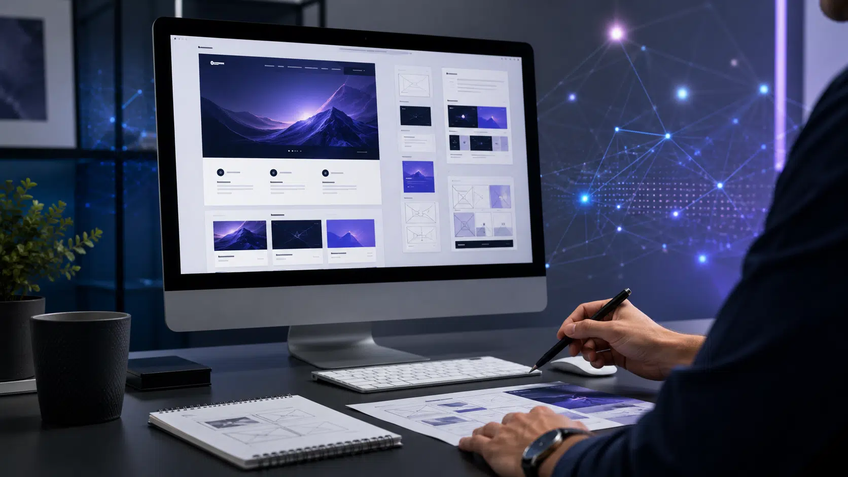 Création de site web avec IA ou professionnel pour une entreprise